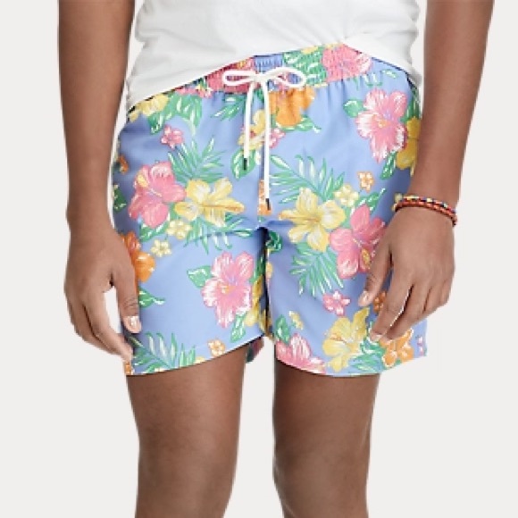 Polo Ralph Lauren Hibiscus Traveler Swim Trunks - Picture 4 of 4